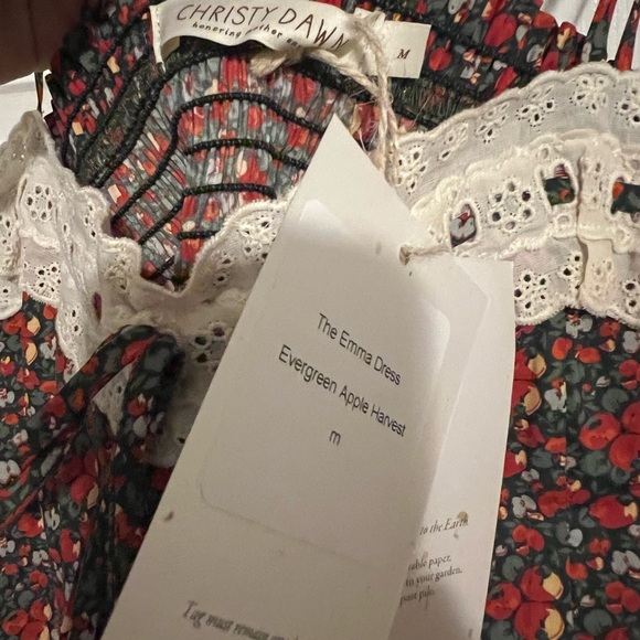 NWT Christy Dawn Emma Dress in Evergreen Apple Harvest - Picture 7 of 8